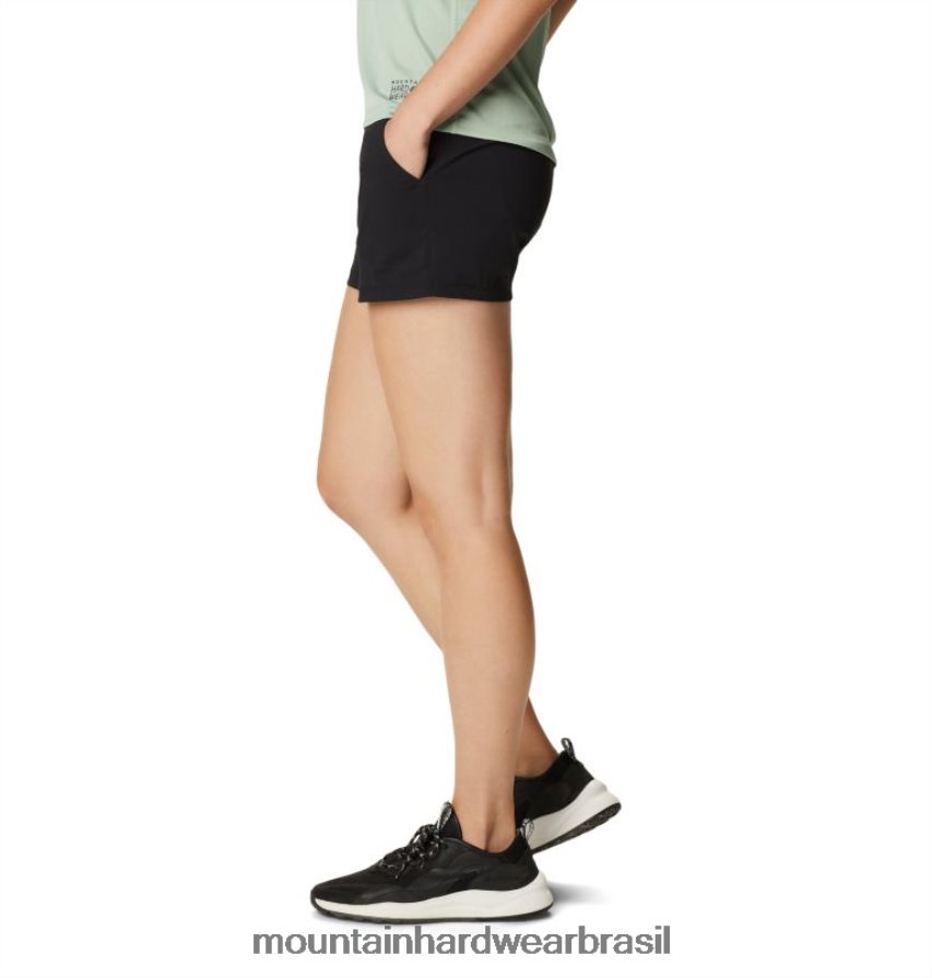 preto mulheres Mountain Hardwear dínama/2 curto partes inferiores AD28F6565