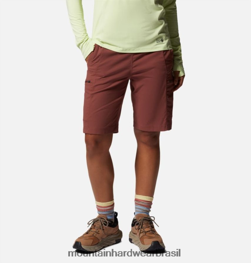 terra argilosa mulheres Mountain Hardwear bermuda cintura alta dynama partes inferiores AD28F6577