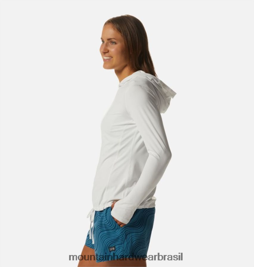 banco de neblina mulheres Mountain Hardwear crater lake manga longa com capuz topos AD28F6594