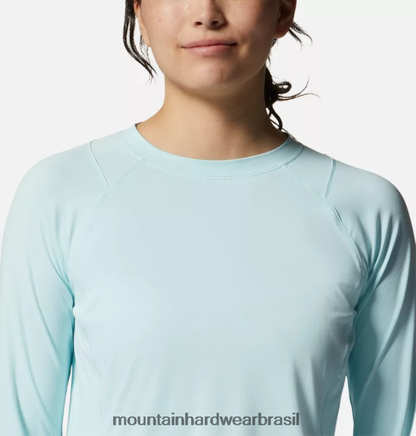 gelo pálido mulheres Mountain Hardwear manga longa lago crater topos AD28F6601
