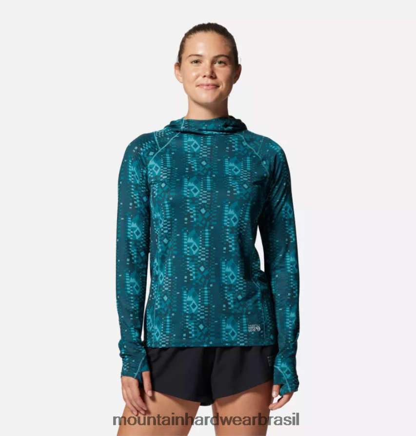 impressão geográfica de paliçadas mulheres Mountain Hardwear moletom com capuz ativo crater lake topos AD28F6609 impressão geográfica de paliçadas mulheres Mountain Hardwear moletom com capuz ativo crater lake topos AD28F6609