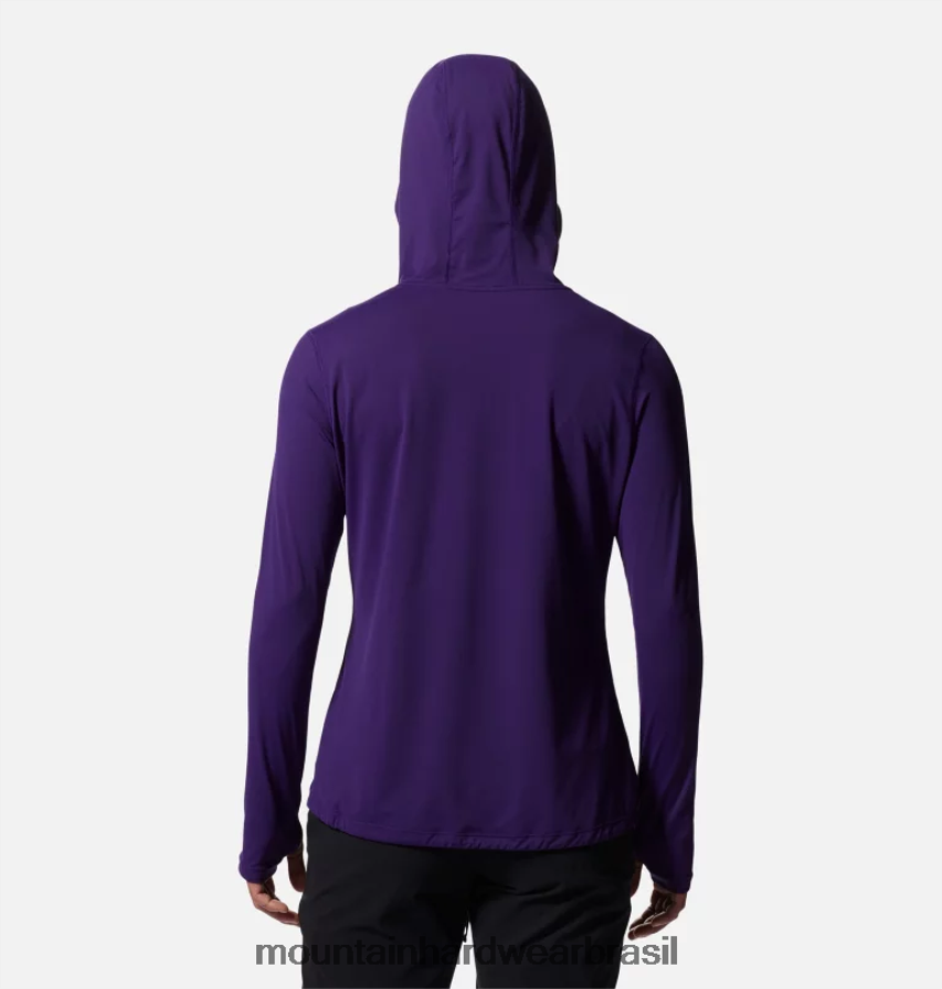 zodíaco mulheres Mountain Hardwear crater lake manga longa com capuz topos AD28F6586