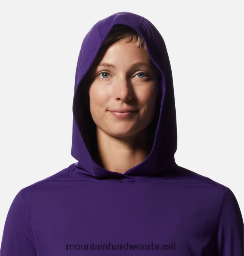 zodíaco mulheres Mountain Hardwear crater lake manga longa com capuz topos AD28F6586