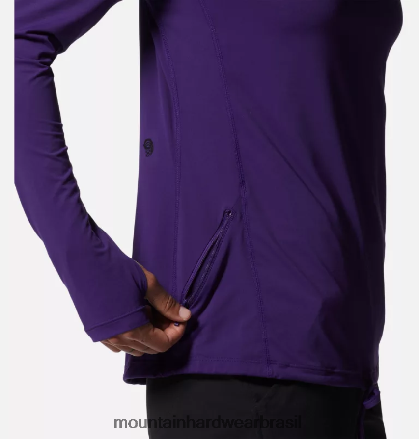 zodíaco mulheres Mountain Hardwear crater lake manga longa com capuz topos AD28F6586