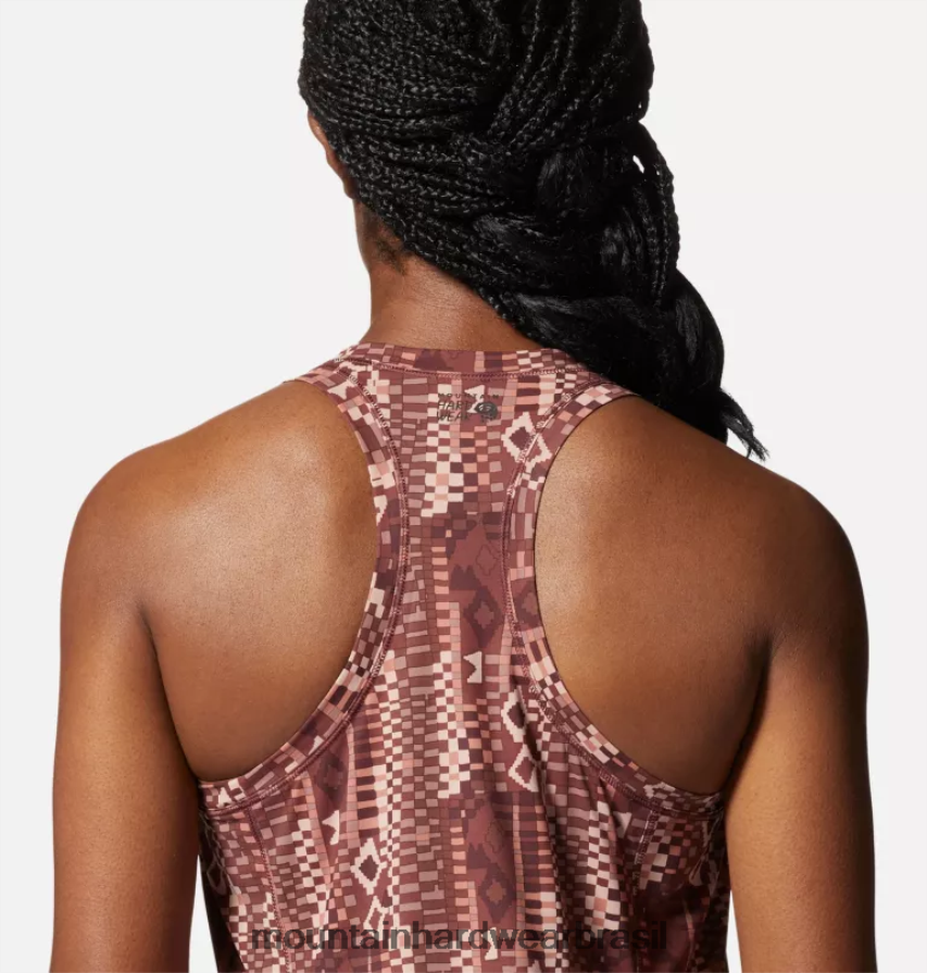 impressão geográfica de passas lavadas mulheres Mountain Hardwear tanque do lago da cratera topos AD28F6611